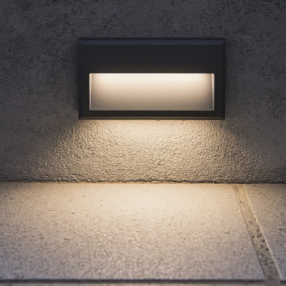 Segnapasso Led-Ideal Lux Febe-1 ap 4000k segnapasso da esterno led 4000k antracite ip65