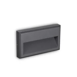 Segnapasso Led-Ideal Lux Febe-1 ap 4000k segnapasso da esterno led 4000k antracite ip65
