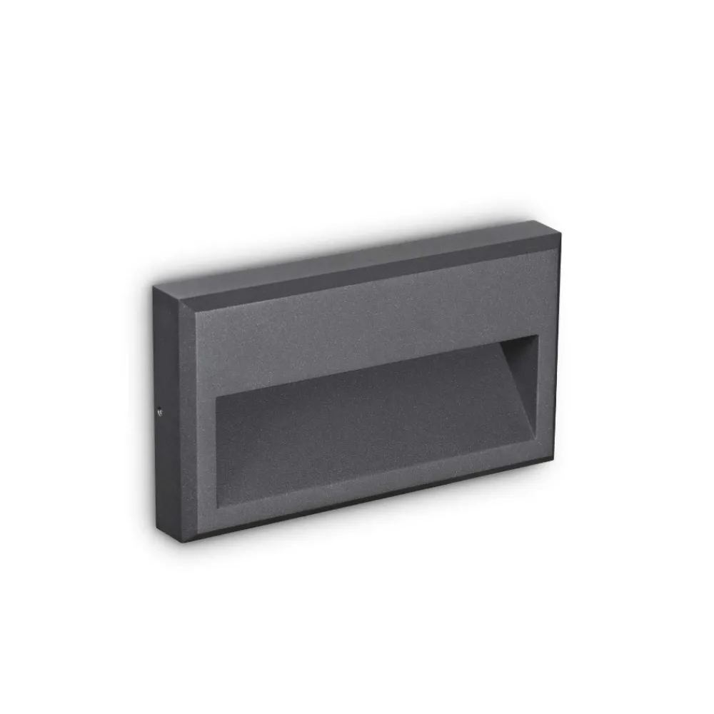Segnapasso Led-Ideal Lux Febe-1 ap 4000k segnapasso da esterno led 4000k antracite ip65