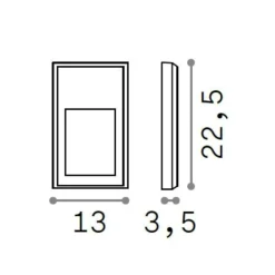 Segnapasso Led-Ideal Lux Febe-2 ap segnapasso led 6w 4000k da esterno ip65 antracite