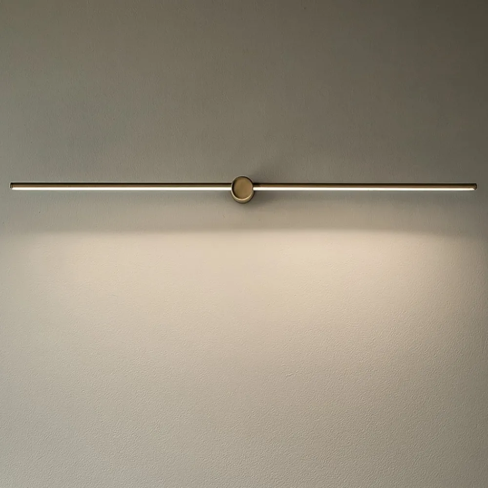 Applique Da Bagno-Ideal Lux Filo ap d115 applique specchio da bagno led 16w 3000k ottone