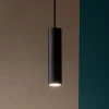Lampade A Sospensione-Ondaluce Filo lampada a sospensione cilindro nero per isola cucina