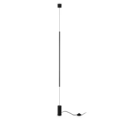 Lampade Da Terra-Ideal Lux Filo pt 2700k lampada da terra nera moderna led