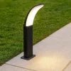Lampioni Da Giardino-Eglo Fiumicino lampioncino da giardino nero moderno led 11w 3000k