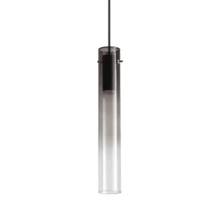 Lampade A Sospensione-Ideal Lux Flam sp lampada a sospensione cilindro vetro sfumato led