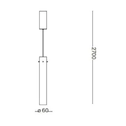 Lampade A Sospensione-Ideal Lux Flam sp lampada a sospensione cilindro vetro sfumato led