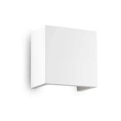 Applique Da Parete-Ideal Lux Flash ap1 small applique in gesso bianca verniciabile