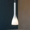 Lampade A Sospensione-Ideal Lux Flut sp1 big lampada a sospensione per cucina vetro bianco