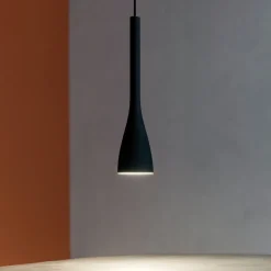 Lampade A Sospensione-Ideal Lux Flut sp1 small idea lux lampada a sospensione per isola cucina vetro nero