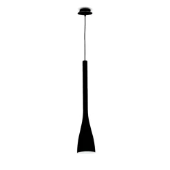 Lampade A Sospensione-Ideal Lux Flut sp1 small idea lux lampada a sospensione per isola cucina vetro nero