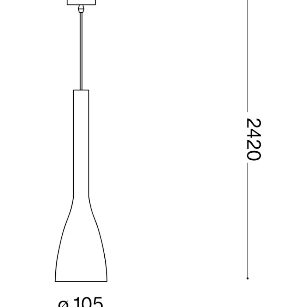 Lampade A Sospensione-Ideal Lux Flut sp1 small idea lux lampada a sospensione per isola cucina vetro nero