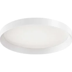 Plafoniere Moderne-Ideal Lux Fly pl d45 plafoniera a led 26w 3000k bianca tonda 45cm per soggiorno