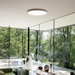 Plafoniere Moderne-Ideal Lux Fly slim plafoniera led 3000k moderna rotonda