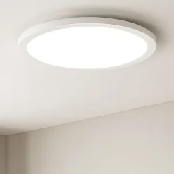 Plafoniere Moderne-Ideal Lux Fly slim pl d35 plafoniera per cucina led 4000k