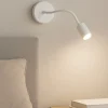 Applique Camera Da Letto-Ideal Lux Focus-1 ap applique bianca orientabile per comodino camera da letto