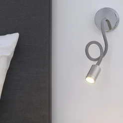 Applique Camera Da Letto-Ideal Lux Focus-1 ap applique cromata luce orientabile per comodino camera da letto