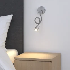 Applique Camera Da Letto-Ideal Lux Focus-1 ap applique cromata luce orientabile per comodino camera da letto