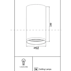 Faretti Da Soffitto-Maytoni Focus faretto da soffitto cilindro oro satinato