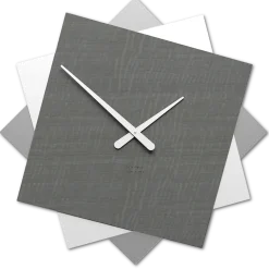 Orologi Da Parete Moderni-Selezionato da Mazzolaluce Foy orologio grande da parete 60cm bianco radica grigia