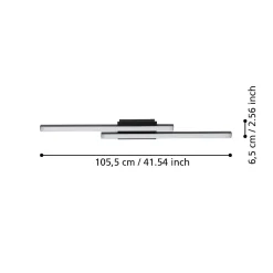 Plafoniere Moderne-Eglo Fraioli z plafoniera moderna dimmerabile led rgb da 2700k a 6500k