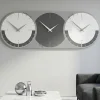 Orologi Da Parete Moderni-Selezionato da Mazzolaluce Fusi orari orologio da muro moderno grigio quarzo e bianco
