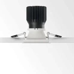 Faretti Da Incasso-Ideal Lux Game trim square faretto da incasso a led soffitto 11w 2700k quadrato bianco