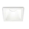 Faretti Da Incasso-Ideal Lux Game trim square 11w 3000k ip65 quadrato faretto incasso per bagno bianco