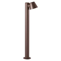 Lampioni Da Giardino-Ideal Lux Gas pt1 lampione per esterni giardino marrone ip43