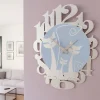 Orologi Da Parete Moderni-Selezionato da Mazzolaluce Gatti orologio moderno da parete legno bianco