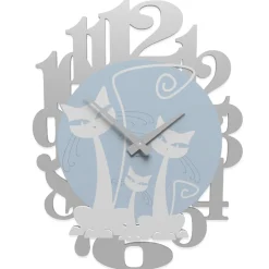 Orologi Da Parete Moderni-Selezionato da Mazzolaluce Gatti orologio moderno da parete legno bianco