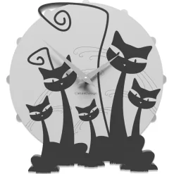 Orologi Da Parete Moderni-Selezionato da Mazzolaluce Gatti orologio moderno da parete legno nero