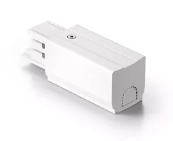 Illuminazione A Binario-Gea Luce accessorio testata di alimentazione bianco per binario trifase