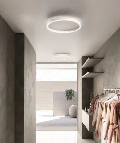 Plafoniere Moderne-Gea Luce aela bianco plafoniera led 60w 3000k 4000k rotonda