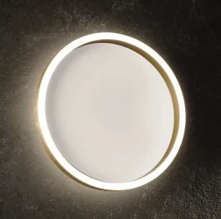 Plafoniere Moderne-Gea Luce aela oro plafoniera led 36w 3000k 4000k