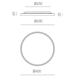 Plafoniere Moderne-Gea Luce aela p-m oro plafoniera per camera da letto led 60w 3000k 4000k