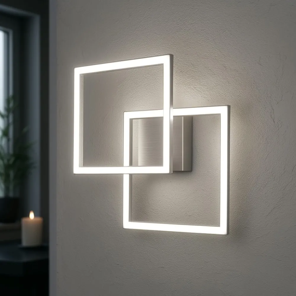 Applique Da Parete-Gea Luce afrodite applique da parete led 28w 3000k moderno