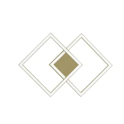 Applique Da Parete-Gea Luce afrodite applique da parete led 28w 3000k colore oro