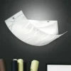 Plafoniere Moderne-Gea Luce agnese plafoniera per camera da letto vetri fili bianchi