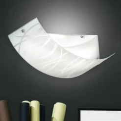 Plafoniere Moderne-Gea Luce agnese plafoniera per camera da letto vetri fili bianchi