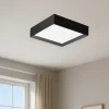 Plafoniere Moderne-Gea Luce aoi plafoniera moderna led 30w da 3000k a 4000k nera