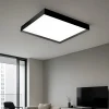 Plafoniere Moderne-Gea Luce aoi plafoniera moderna led 80w da 3000k a 4000k nera quadrata