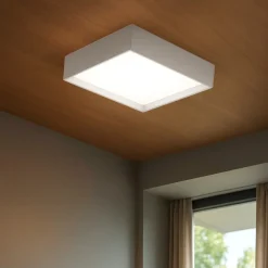 Plafoniere Moderne-Gea Luce aoi plafoniera moderna led 30w da 3000k a 4000k quadrata
