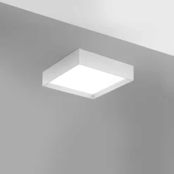 Plafoniere Moderne-Gea Luce aoi plafoniera moderna led 30w da 3000k a 4000k quadrata