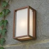 Applique Da Esterno-Gea Luce applique da esterno ip65 marrone led cct