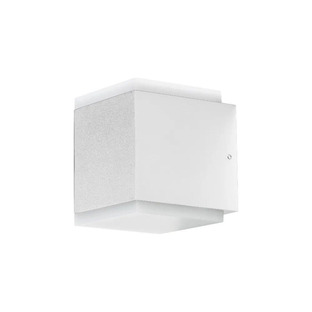 Applique Da Esterno-Gea Luce applique per esterno moderna ip65 bianca led cct