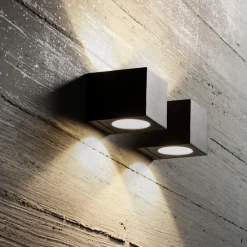 Applique Da Esterno-Gea Luce applique per esterno ip65 antracite led 3000k