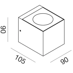 Applique Da Esterno-Gea Luce applique per esterno ip65 antracite led 3000k