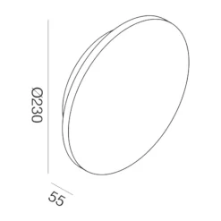 Applique Da Esterno-Gea Luce applique per esterno ip65 bianca 23 cm led cct