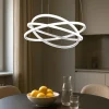 Lampadari Cucina-Gea Luce atia lampadario cucina led 80w 3000k design moderno