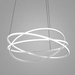 Lampadari Moderni-Gea Luce atia lampadario moderno led 120w 3000k bianco minimal